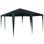 vidaXL Tente de fête Vert 400 x 400 x 266 cm Polyéthylène et acier