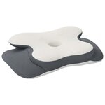 vidaXL Coussin pour le cou Blanc 58 x 37 5 x 12 cm Polyester