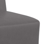 vidaXL Unité de Sofa Modulaire Sans Accoudoirs Gris 55 x 74 x 82 cm