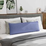 vidaXL Coussins de canapé 2 Pièces Bleu 120 x 40 cm tissu