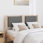 vidaXL Tête de lit Autre Marron 120 cm Bois massif en pin