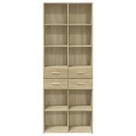 vidaXL Buffet haut chêne sonoma 70x42 5x185 cm bois d'ingénierie