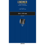 Bandes double soudure 265 x 145 mm pour blocs  carnets de timbres. Fond - Noir