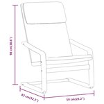 vidaXL Chaise de relaxation avec repose-pied Marron foncé Tissu