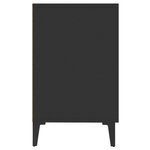 vidaXL Buffet noir 100x36x60 cm bois d'ingénierie