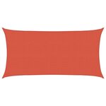 vidaXL Voile d'ombrage 160 g/m² Terre cuite 2 5x5 m PEHD