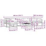 vidaXL Ensemble de canapés d'extérieur 6 pc Blanc et crème
