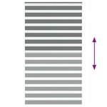 vidaXL Store zèbre gris foncé largeur du tissu 130 9 cm polyester