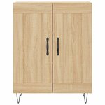 vidaXL Buffet haut Chêne sonoma 69 5x34x180 cm Bois d'ingénierie