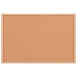 vidaXL Tableau en liège avec cadre en bois de pin massif 60 x 40 cm
