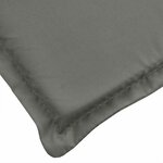 vidaXL Coussin de chaise longue gris foncé mélangé 186x58x4 cm tissu