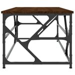 vidaXL Table basse Chêne marron 100x50x40 cm Bois d'ingénierie
