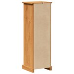vidaXL Cabinet de salle de bain marron miel 37 x 34 x 110 cm