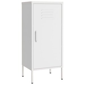 vidaXL Armoire de rangement Blanc 42 5x35x101 5 cm Acier