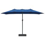 vidaXL Parasol de jardin Azur 385 x 209 x 244 cm Polyester