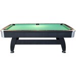 Billard américain avec retour de boules automatique et accessoires  220 x 123 x 80 cm - noir et tapis vert