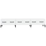 vidaXL Meuble TV Blanc brillant 150x34 5x30 cm Bois d'ingénierie