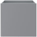 vidaXL Jardinières 2 Pièces argenté 42x40x39 cm acier galvanisé