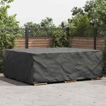vidaXL Housse pour mobilier d'extérieur Noir 300 x 250 x 70 cm 600D