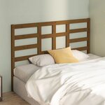vidaXL Tête de lit Marron miel 156x4x104 cm Bois massif de pin