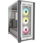 CORSAIR Boîtier PC iCUE 5000X RGB - Verre Trempé Moyen-Tour ATX - Blanc (CC-9011213-WW)