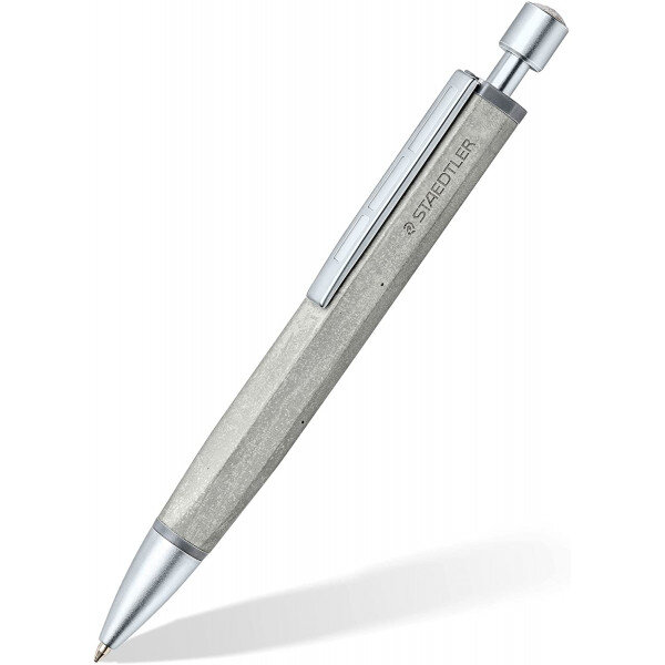 Stylo à bille rétractable avec corps en béton staedtler concrete
