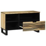 vidaXL Armoire de rangement pour médias Marron 80 x 33.5 x 46 cm