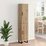 vidaXL Haut Armoire Chêne artisanal 34 5 x 34 x 180 cm