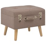 Tabourets de rangement 3 pièces marron tissu 02_0010887