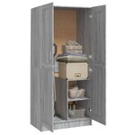 vidaXL Garde-robe Sonoma gris 82 5x51 5x180 cm Bois d'ingénierie