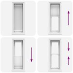 vidaXL Store plissé blanc 40x100 cm largeur du tissu 39 4 cm polyester