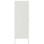 vidaXL Buffet haut blanc 36x39x113 cm acier