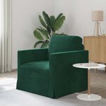 vidaXL Canapé Vert foncé 78 x 78 x 80 cm Velours