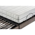 Ensemble matelas + sommier relaxation électrique - 2 x 80 x 200 cm - Matelas ressorts ensachés