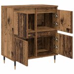 vidaXL Buffet Marron 60 x 35 x 70 cm Bois d'ingénierie