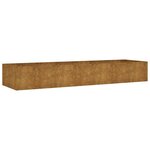 vidaXL Lit surélevé de jardin 280x80x40 cm acier corten