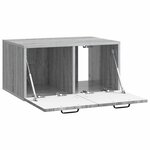 vidaXL Meuble TV mural Sonoma gris 59 5 x 41 x 30 cm Bois d'ingénierie