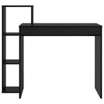 vidaXL Bureau d'ordinateur Chêne noir
