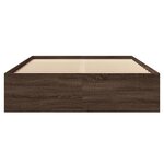 vidaXL Cadre de lit sans matelas chêne marron 140x190 cm