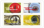 Carnet - Les animaux nous regardent - 12 timbres autocollants
