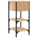vidaXL Table de chevet chêne sonoma 34x36x70 cm bois d'ingénierie