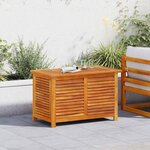 vidaXL Boîte de rangement de jardin persiennes 90x50x56 cm bois acacia