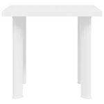 vidaXL Table de jardin Blanc 80x75x72 cm Plastique