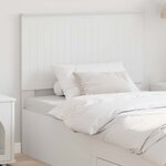 vidaXL Tête de lit avec tête de lit Blanc 100 cm Bois d'ingénierie