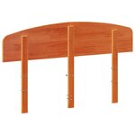vidaXL Tête de lit cire marron 135 cm bois massif de pin