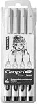 Marqueur Fine Liners Graph'it 4 marqueur Noir Manga