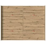 vidaXL Cadre de lit avec rangement chêne artisanal 140 x 200 cm