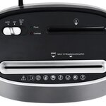 vidaXL Déchiqueteuse de papier 10 feuilles à coupe transversale Noir