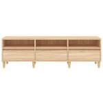 vidaXL Meuble TV chêne sonoma 150x30x44 5 cm bois d'ingénierie