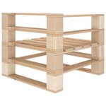 vidaXL Salon de jardin palette 5 Pièces bois